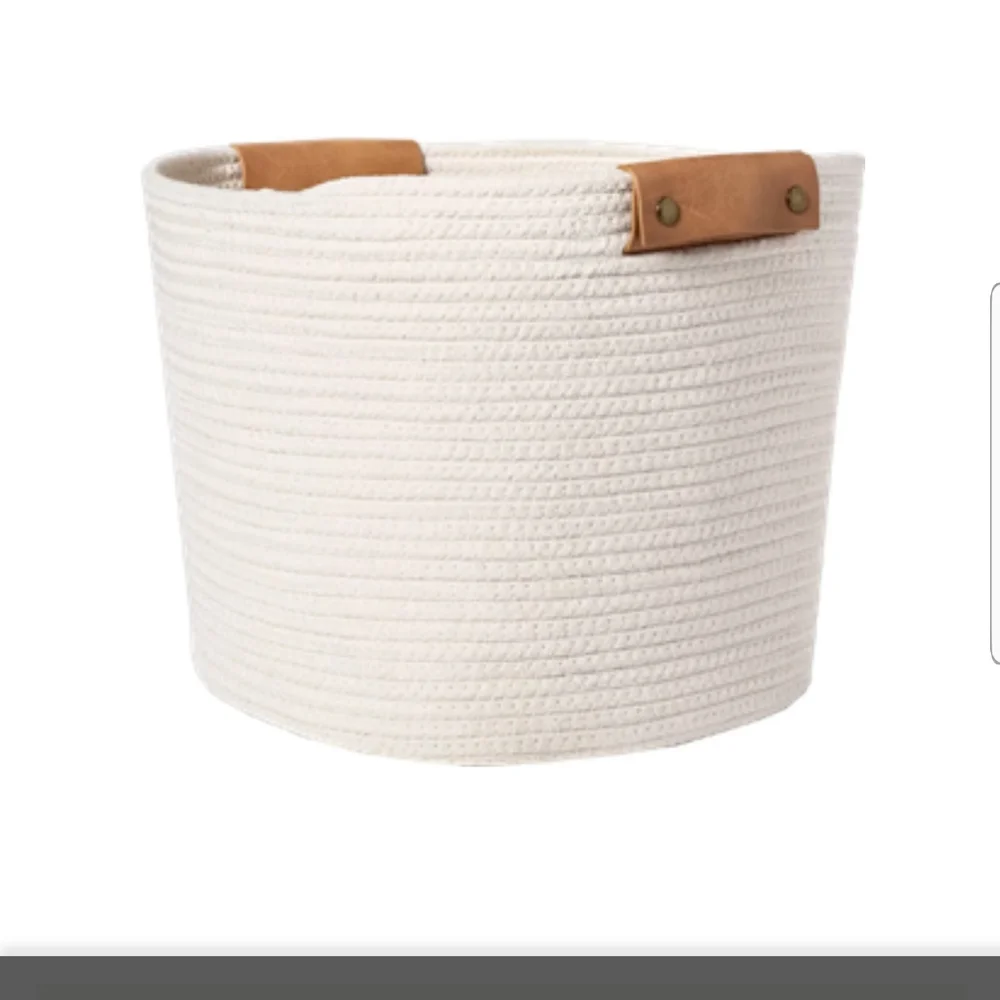 Decorative Coiled Rope Basket - Picture 9 of 12